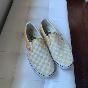 Yellow checkered vans